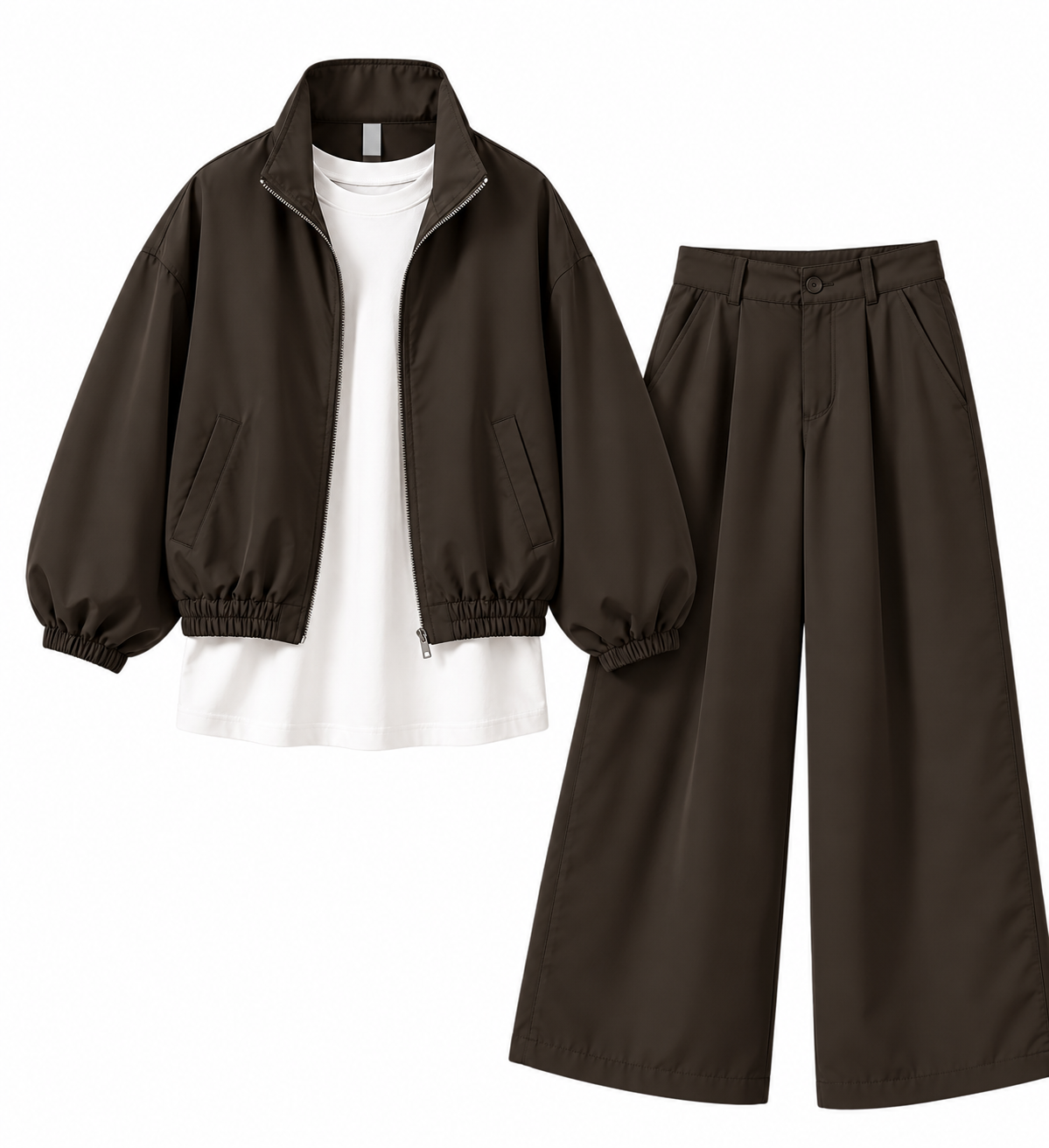 Bomber Twinset – Dark Chocolate