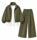 Bomber Twinset – Olive Green